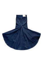 Load image into Gallery viewer, Long Denim Fishtail Skirt
