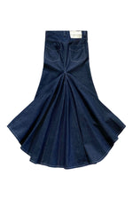 Load image into Gallery viewer, Long Denim Fishtail Skirt
